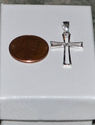 .925 Sterling Silver Cross Pendant 28mm Open Desig