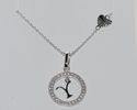 Sterling Silver Floating Letter Y CZ Circle Initia