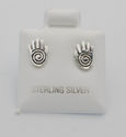 Hand of God Earrings Petite Studs 925 Sterling Sil