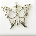 Butterfly Pendant with Shell Reversible Pendant .9