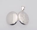 Locket Pendant Flower Picture Holder .925 Sterling