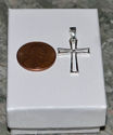 .925 Sterling Silver Cross Pendant 28mm Open Desig