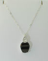 .925 Sterling Silver Garnet & White Topaz Gemstone