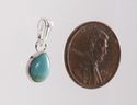 Turquoise Pendant Sterling Silver Gemstone Pear Sh