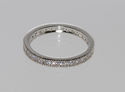 Sterling Silver 3mm Brilliant Cubic Zirconia Band 