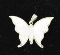 Butterfly Pendant with Shell Reversible Pendant .9