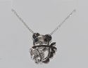 925 Sterling Silver Diamond Koala Bear Pendant Nec