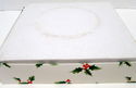 Mikasa Ribbon Holly 8" Salad Dessert Plate Set/4 O