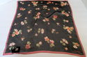 Ralph Lauren Signed Sheer Silk Scarf Black & Pink 