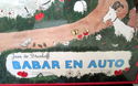 RARE 1986 Jean de Brunhoff BABAR EN AUTO Car Paris