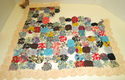 180 Antique Yo Yo Feedsack Fabric Quilt Pieces Vin