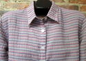 Womens Sz M Button Front Shirt Christopher & Banks