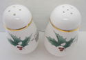 Mikasa Ribbon Holly Salt & Pepper Shaker Set in Or