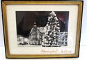 Vintage Framed Print Schweinfurter Rathaus Winter 