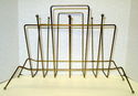 Vintage Atomic Era Magazine Rack or Mid Century LP