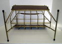 Vintage Mid Century Modern Magazine Rack Wire Meta