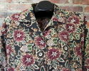 XL Womens Soft Polyester Floral Shirt/Blouse Black