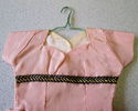 Vintage 1940s 50s Era Pink Taffetta Doll Dress on 