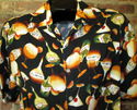 Mens Sz M Black Rayon Hawaiian Shirt by Paradise G