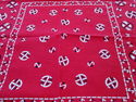 Vintage Red Bandana Handkerchief Fast Color All Co