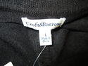 NWT Croft & Barrow Womens L Black Cardigan Sweater