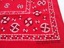 Vintage Red Bandana Handkerchief Fast Color All Co