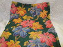 Vintage Cotton Fabric 35" Wide Leaf Pattern Sun Fa