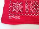 Vintage Red Squares Bandana Fast Color Trunk Up El