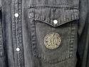 Harley Davidson Shirt Mens M Black Denim Motorcycl