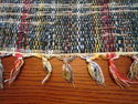 Vintage Farmhouse Woven Rag Rug 64" Long Primitive