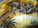 Vintage Mens Sz XL Rayon Hawaiian Shirt w/Coconut 