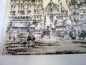 Paul Geissler Framed Etching Print On Silk Fabric 