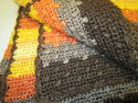 Handmade Crocheted Afghan/Blanket/Throw in shades 