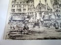 Paul Geissler Framed Etching Print On Silk Fabric 