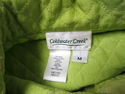 Coldwater Creek Green Silk Quilted Light Jacket Sz