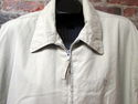 Mens Chaps Tan Jacket XL Logo Zipper Pull Coat Ela