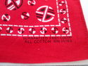 Vintage Red Bandana Handkerchief Fast Color All Co