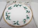 Mikasa Ribbon Holly 8" Salad Dessert Plate Set/4 O