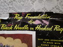 Punch Needle Hooked Rug Foundation Old Fashioned F