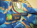 Vintage Mens Hawaiian Shirt Blue Rayon Sz L w/Sung