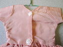 Vintage 1940s 50s Era Pink Taffetta Doll Dress on 