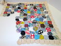 180 Antique Yo Yo Feedsack Fabric Quilt Pieces Vin