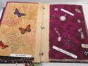 Mixed Media Fabric Art Collage Book "Imagine" Embe