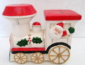 Vintage Christmas Train Bank w/Santa Claus Program