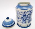 Dutch Hand Painted Blue Delft Holland Covered Jar/