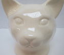 Vintage White Cat Pottery Cookie Jar Head/Top Only