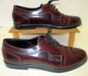 Womens Italy Cordovan Leather Oxford US 7 Shoe EUR