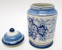 Dutch Hand Painted Blue Delft Holland Covered Jar/