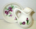 Vintage Bone China Miniature Pitcher and Bowl Set 