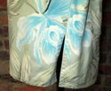 100% Silk Shirt Sz 12 Belted Diane Gilman Button U